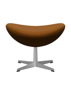 3127 Fodskammel til Ægget af Arne Jacobsen læder<Fritz Hansen Discount