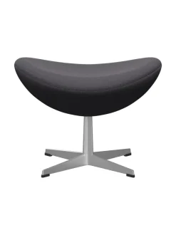 3127 Fodskammel til Ægget af Arne Jacobsen læder<Fritz Hansen Discount