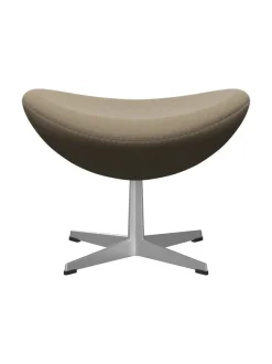 3127 Fodskammel til Ægget af Arne Jacobsen læder<Fritz Hansen Discount
