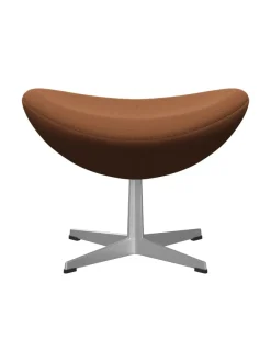 3127 Fodskammel til Ægget af Arne Jacobsen læder<Fritz Hansen Discount