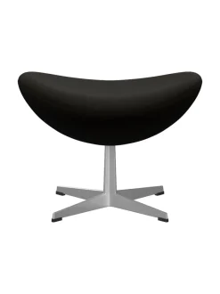 3127 Fodskammel til Ægget af Arne Jacobsen læder<Fritz Hansen Discount
