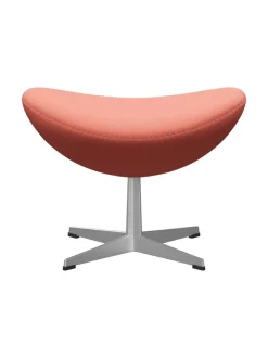 3127 Fodskammel til Ægget af Arne Jacobsen læder<Fritz Hansen Discount