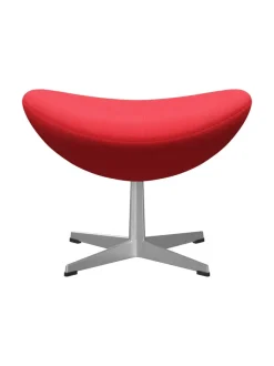 3127 Fodskammel til Ægget af Arne Jacobsen læder<Fritz Hansen Discount