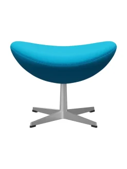 3127 Fodskammel til Ægget af Arne Jacobsen læder<Fritz Hansen Discount