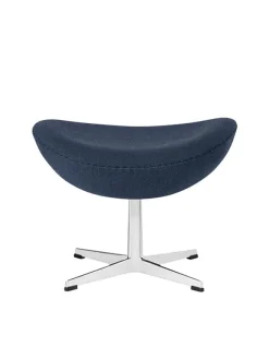 3127 Fodskammel til Ægget af Arne Jacobsen læder<Fritz Hansen Discount