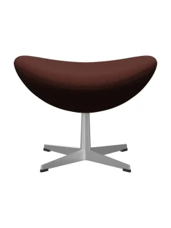 3127 Fodskammel til Ægget af Arne Jacobsen læder<Fritz Hansen Discount