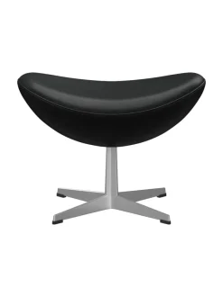 3127 Fodskammel til Ægget af Arne Jacobsen læder<Fritz Hansen Discount