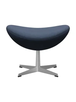 3127 Fodskammel til Ægget af Arne Jacobsen læder<Fritz Hansen Discount