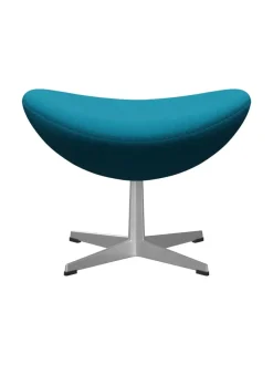 3127 Fodskammel til Ægget af Arne Jacobsen læder<Fritz Hansen Discount