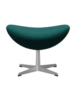 3127 Fodskammel til Ægget af Arne Jacobsen læder<Fritz Hansen Discount