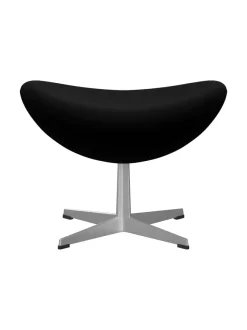 3127 Fodskammel til Ægget af Arne Jacobsen læder<Fritz Hansen Discount