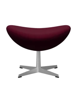 3127 Fodskammel til Ægget af Arne Jacobsen læder<Fritz Hansen Discount