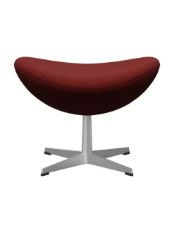 3127 Fodskammel til Ægget af Arne Jacobsen læder<Fritz Hansen Discount