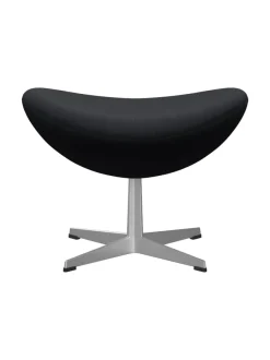 3127 Fodskammel til Ægget af Arne Jacobsen læder<Fritz Hansen Discount