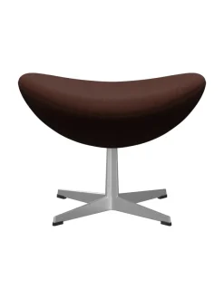 3127 Fodskammel til Ægget af Arne Jacobsen læder<Fritz Hansen Discount