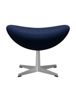 3127 Fodskammel til Ægget af Arne Jacobsen læder<Fritz Hansen Discount