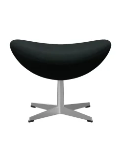 3127 Fodskammel til Ægget af Arne Jacobsen læder<Fritz Hansen Discount