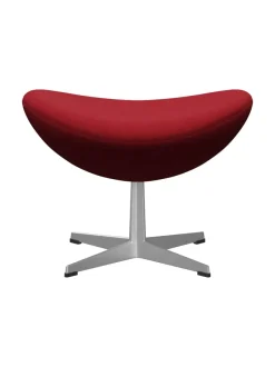 3127 Fodskammel til Ægget af Arne Jacobsen læder<Fritz Hansen Discount