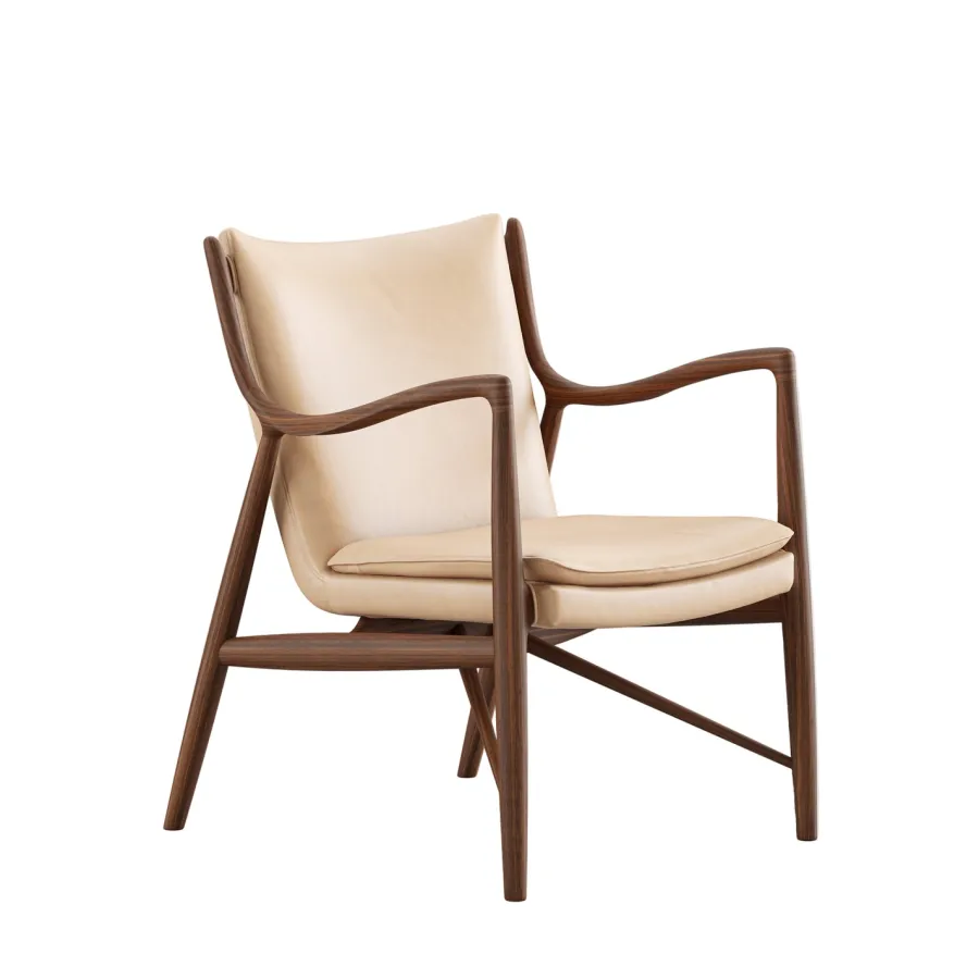 45 Lænestol, valnød af Finn Juhl<House of Finn Juhl Outlet