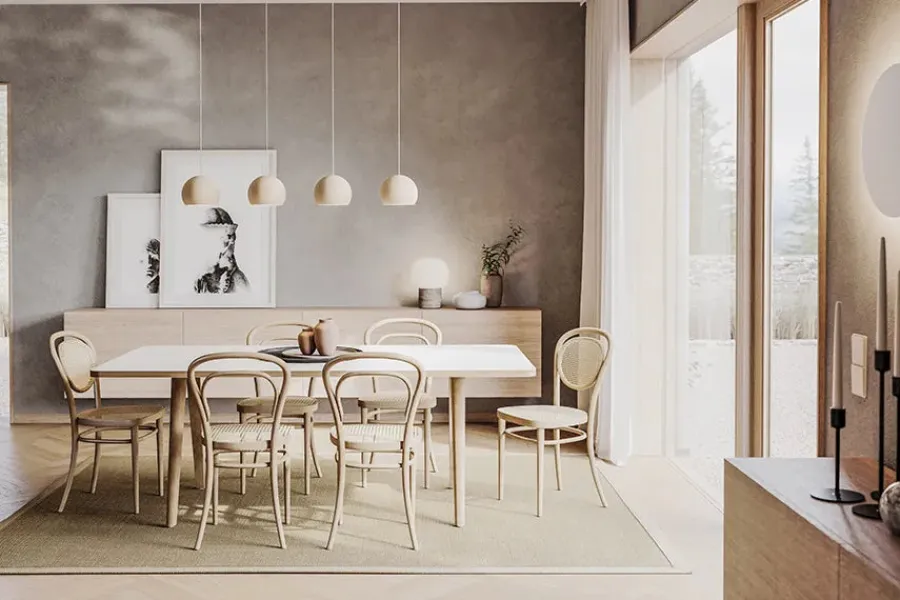 215 R Spisebordsstol, ask fra<Thonet Hot