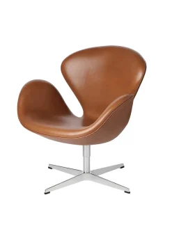 3320 Svanen i læder af Arne Jacobsen<Fritz Hansen Best