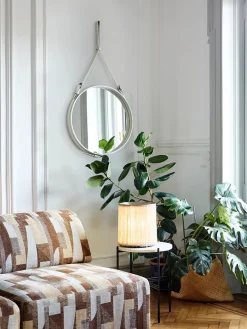 Adnet Wall Mirror Ø58 cm, cream fra<GUBI Clearance