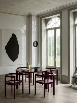 After Dining Table Ø120, Marble Burgundy fra<Fritz Hansen Online
