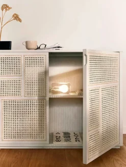 Air Sideboard, white/cane fra<Design House Stockholm Outlet