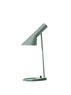 AJ Mini Table Lamp, grey/brass af Arne Jacobsen<Louis Poulsen Best