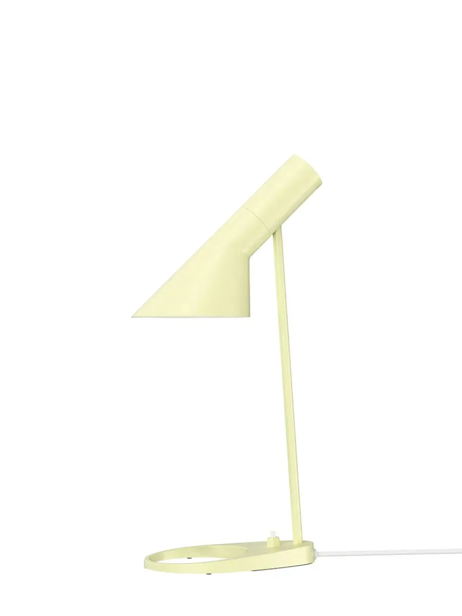 AJ Mini Table Lamp, grey/brass af Arne Jacobsen<Louis Poulsen Best