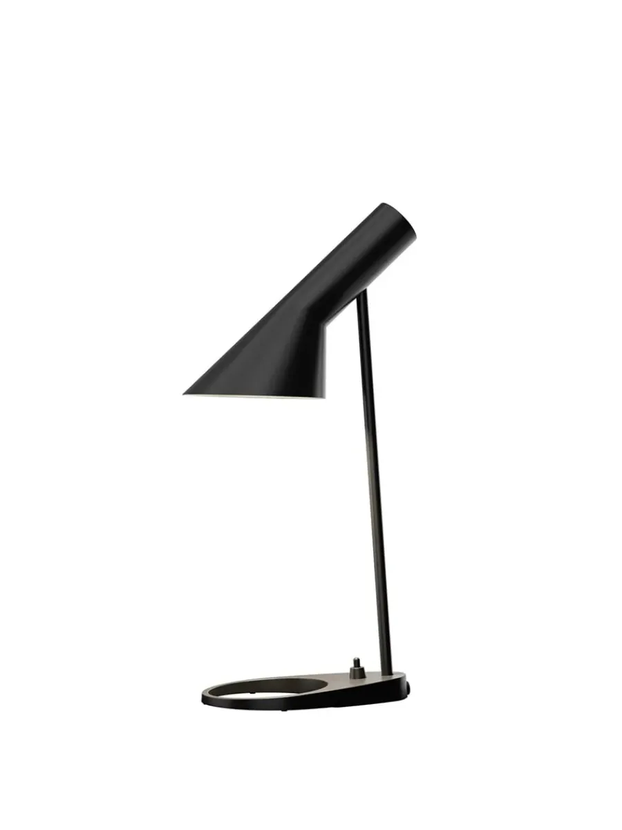 AJ Mini Table Lamp, grey/brass af Arne Jacobsen<Louis Poulsen Best