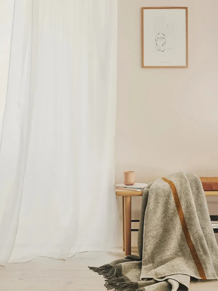 Alrø Plaid, grey shades fra<Silkeborg Uldspinderi Sale