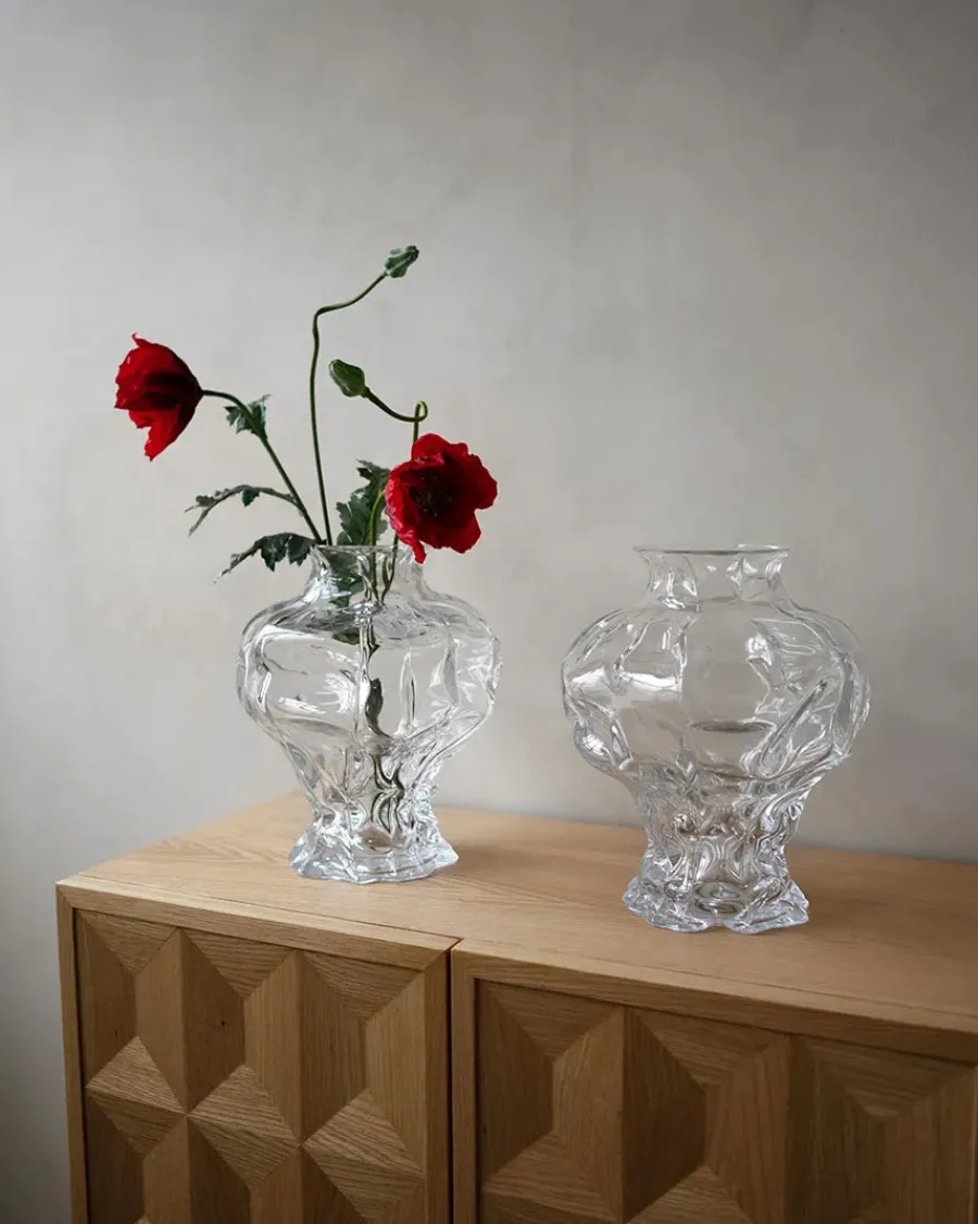 Ammonit Vase, clear fra<Hein Studio Discount