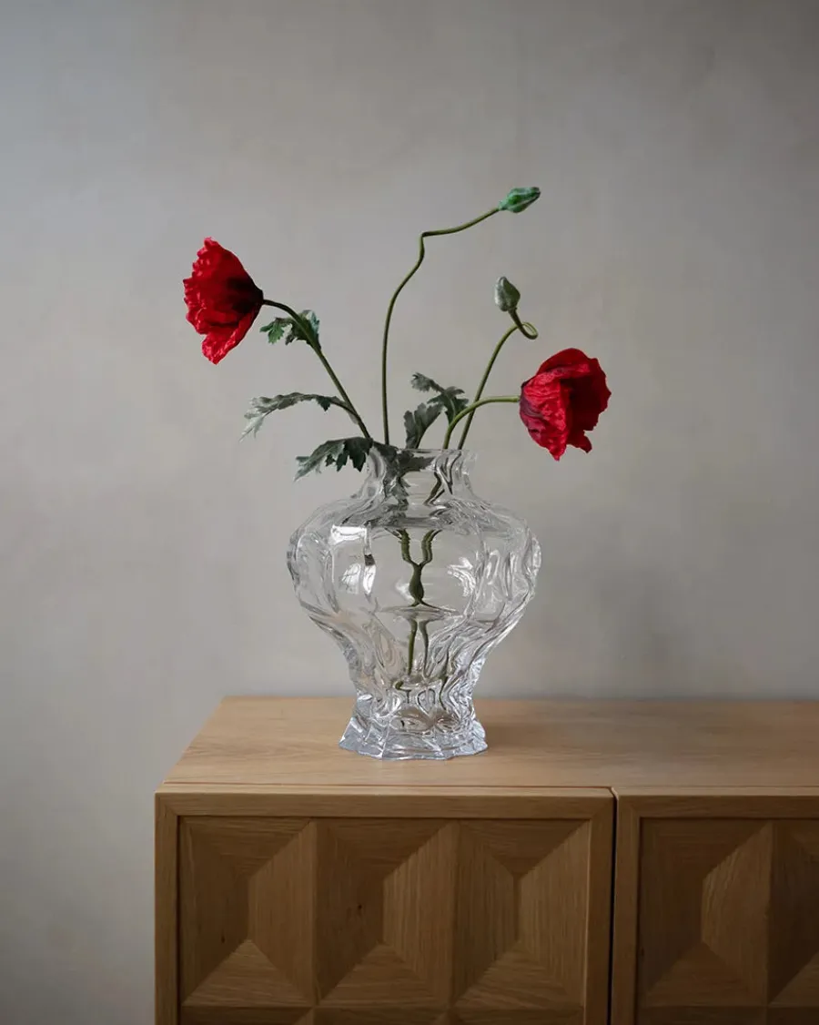 Ammonit Vase, clear fra<Hein Studio Discount