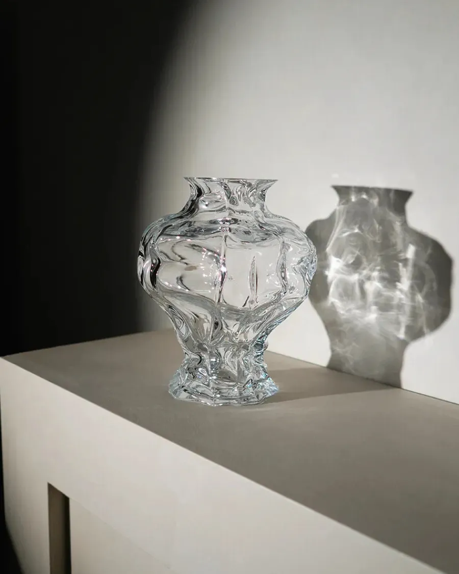 Ammonit Vase, clear fra<Hein Studio Discount