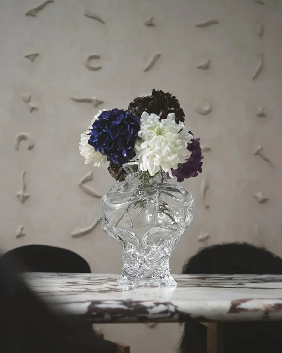 Ammonit Vase, clear fra<Hein Studio Discount