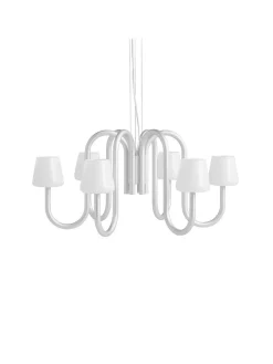 Apollo Chandelier 745, hvid opalglas fra<HAY Best