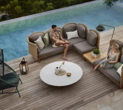 Arch 3-pers. Sofa m. chaise longue fra<Cane-line Hot