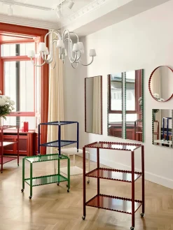 Arcs Mirror Rectangle M, green fra<HAY Online