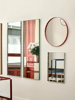 Arcs Mirror Rectangle M, green fra<HAY Online