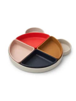 Arne ruminddelt tallerken, Mr bear sandy multi mix fra<Liewood