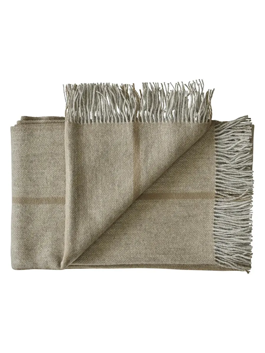 Askø Plaid, fjord fra<Silkeborg Uldspinderi New