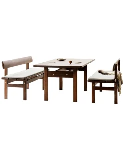 Asserbo sæt, spisebord og bænke inkl. hynder, af Børge Mogensen<Jacobsen Plus New