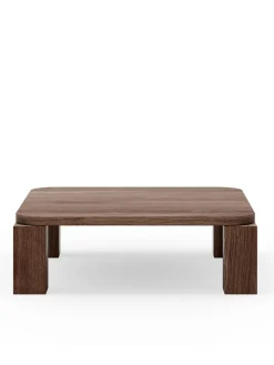 Atlas Sofabord 820x820, Unfilled Travertine fra<New Works Hot