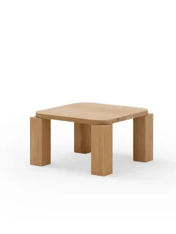 Atlas Sofabord 600x600, Unfilled Travertine fra<New Works Best