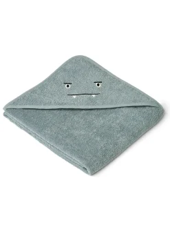 Augusta juniorhåndkæde med hætte, blue fog fra<Liewood Online