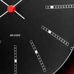 Bankers club vægur af Arne Jacobsen i sort (Ø: 29)<Arne Jacobsen Clocks Best