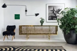 Big Wall Lamp w/2 Rotating Straight Arms af Serge Mouille<Editions Serge Mouille Outlet