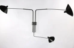 Big Wall Lamp w/3 Rotating Straight Arms af Serge Mouille<Editions Serge Mouille Best