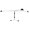 Big Wall Lamp w/5 Rotating Straight Arms af Serge Mouille<Editions Serge Mouille New